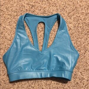 Carbon38 Teal Racerback Sports Bra
